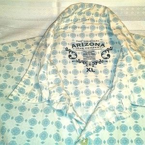 Arizona Vintage XL  Baby Blue L/S 100% Cotton Button Down